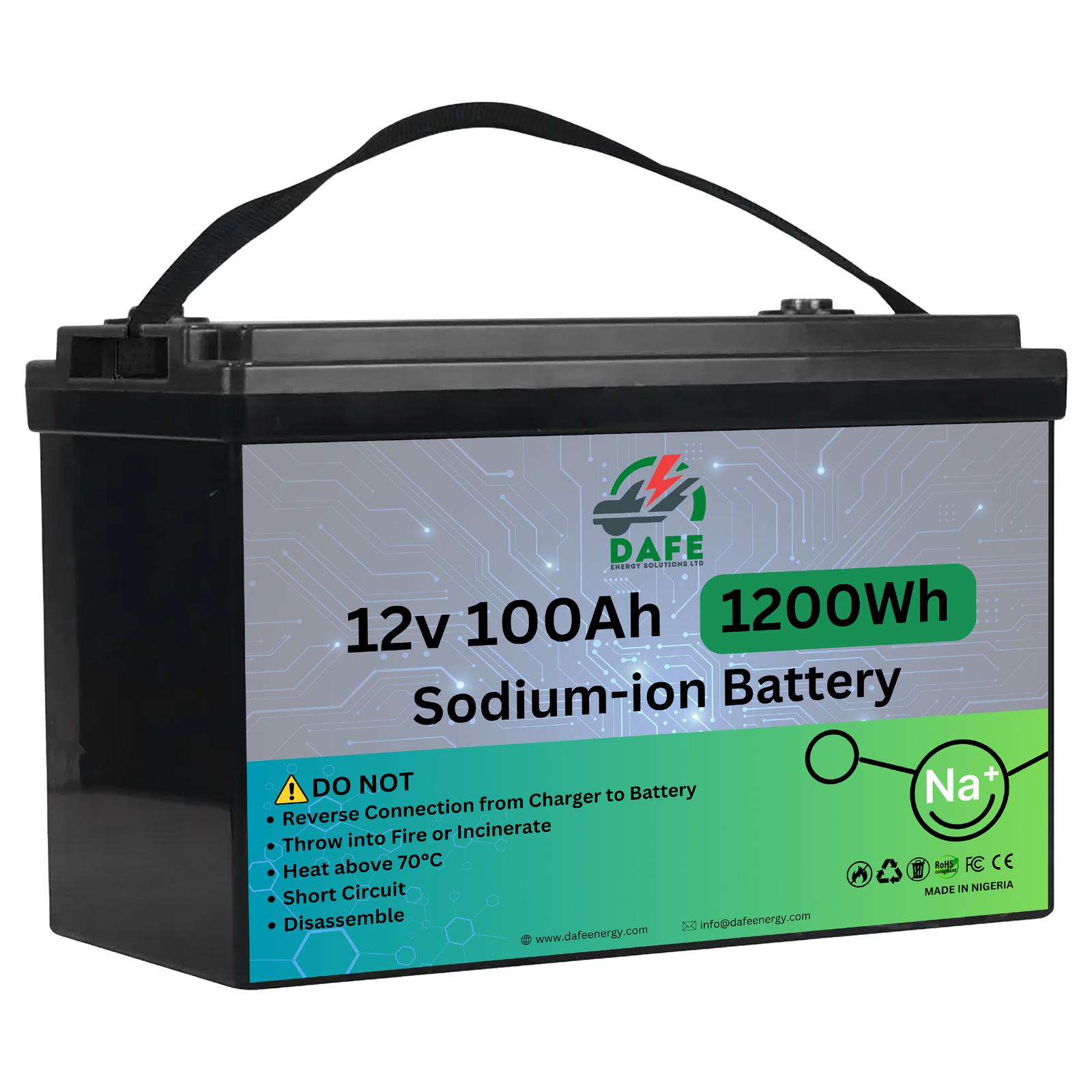 12V 100Ah Sodium ion Battery (1200wh)