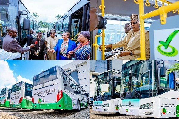 Tinubu Commissions Thirty 100-passenger Innoson CNG-powered Hybrid Buses