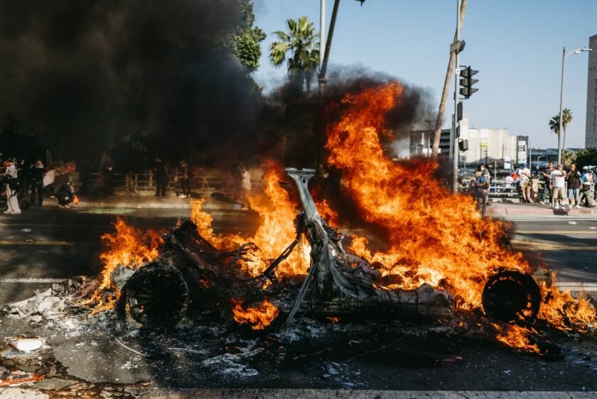 Why the Waymo Car Fires in Recent Los Angeles Protests Caused the Robotaxis to Burn So Completely