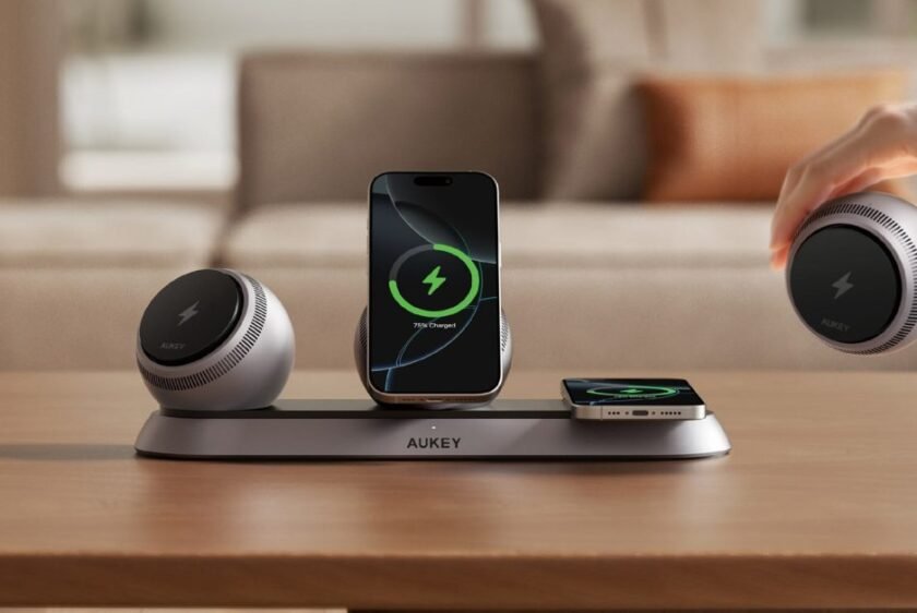 Aukey’s wild Qi2 charging dock has detachable battery spheres for your Pixel 10