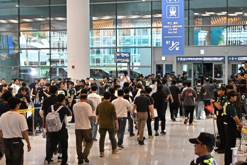 South Korean Workers Detained in Georgia Immigration Raid Return Home