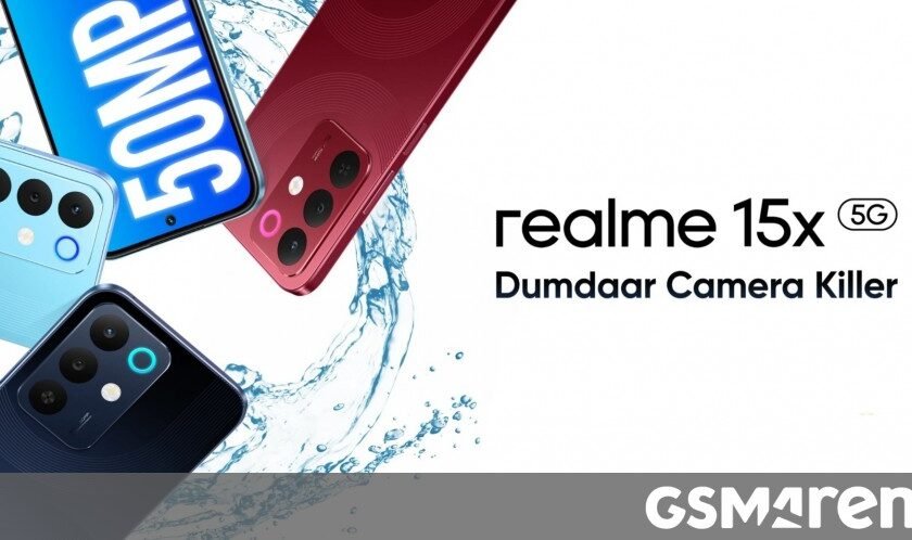 Realme 15x arrives with a 144Hz screen, an ‘IP69 Pro’ rating, and a 7,000 mAh battery