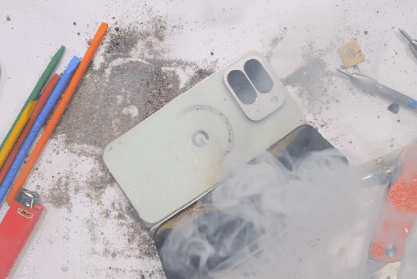 Google’s Pixel 10 Pro Fold is the first to ‘go up in smoke during a bend test,’ JerryRigEverything says