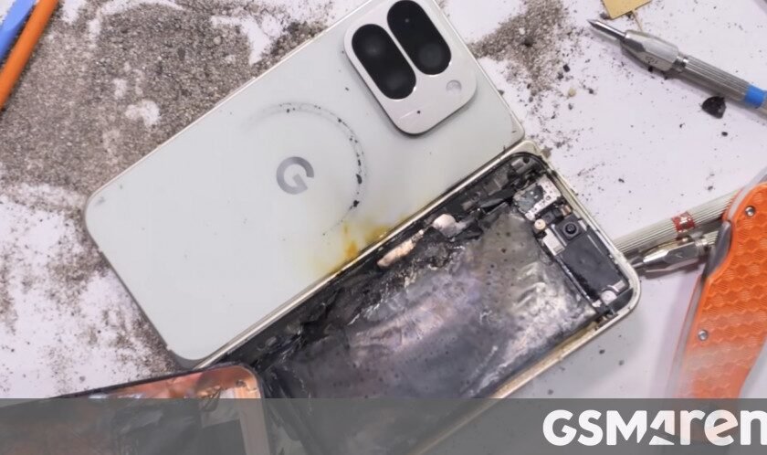 Google Pixel 10 Pro Fold battery explodes during extreme durability test