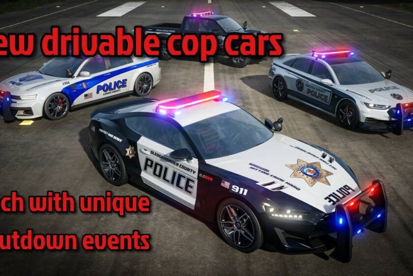 Free Wreckreation Update Brings Driveable Police Cars