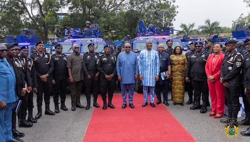 President hands over 40 armoured vehicles to Police