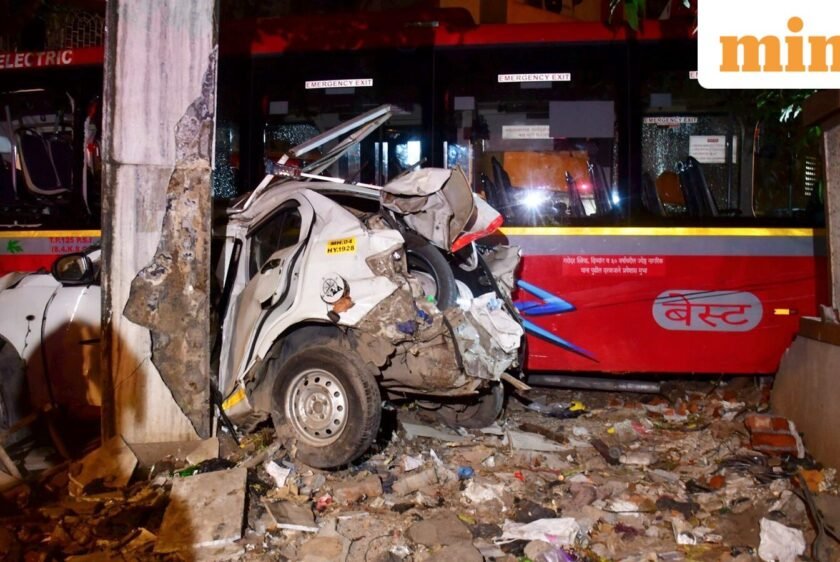 Delhi-NCR dense fog disrupts view — buses, truck, car, bike crash in succession as low visibility causes highway mishap