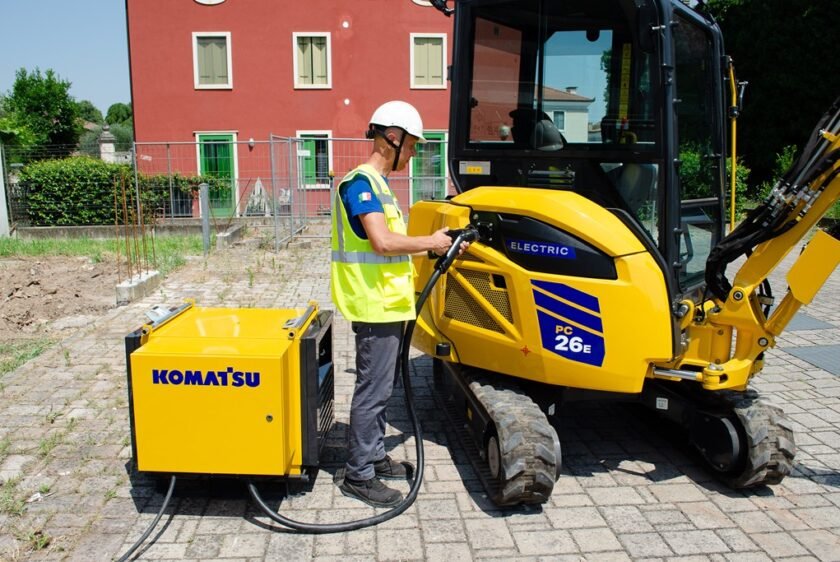 Komatsu extends electric mini excavator range