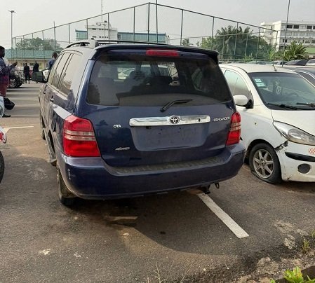 Police retrieve vehicle used in Adabraka Gold Jewellery shop robbery