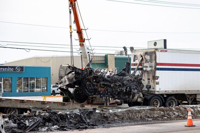 Man sentenced for hitting police vehicles in stolen Saskatoon work truck