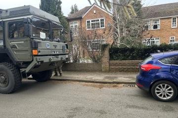 Ministry of Defence truck involved in Oxford crash on A40