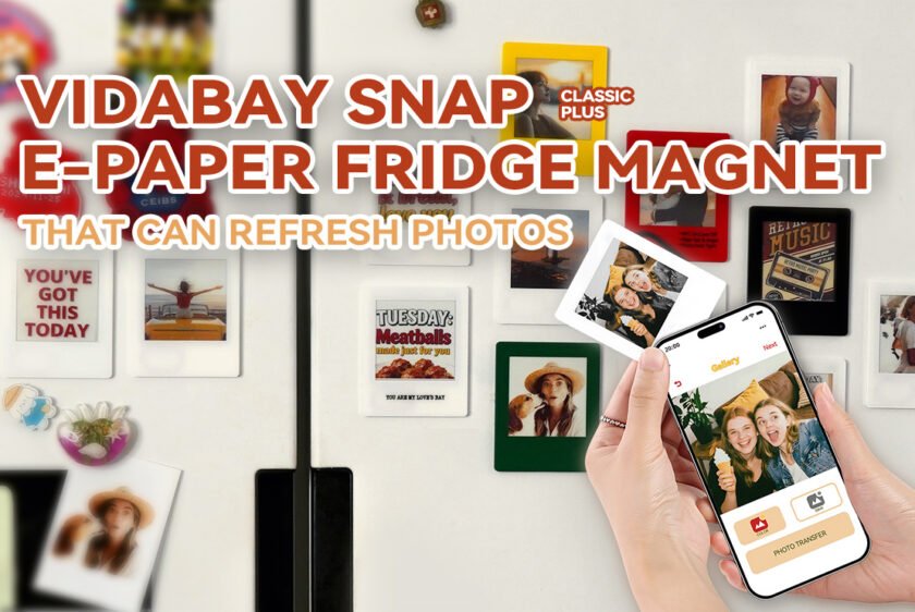 VidaBay Launches Retro E-Ink Instant Film Fridge Magnet with Classic Aesthetic & Battery-Free Design