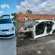 “It’s not easy” — South African man laments after discovering his car had been stripped of all its parts just hours after it was stolen