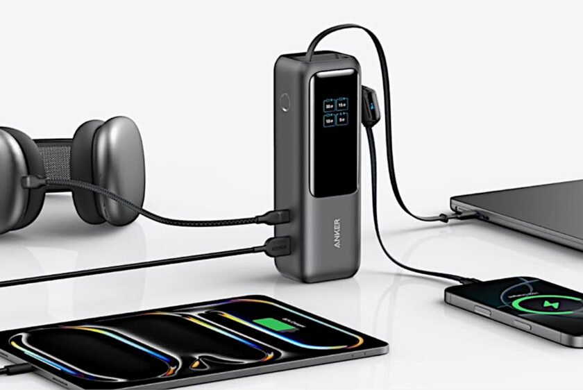 Anker’s 25K laptop power bank with dual built-in cables drops to $96