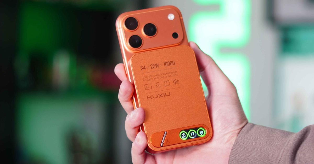 Hands-on: Kuxiu’s S4 MagSafe battery is slimmer and adds a real-time smart display