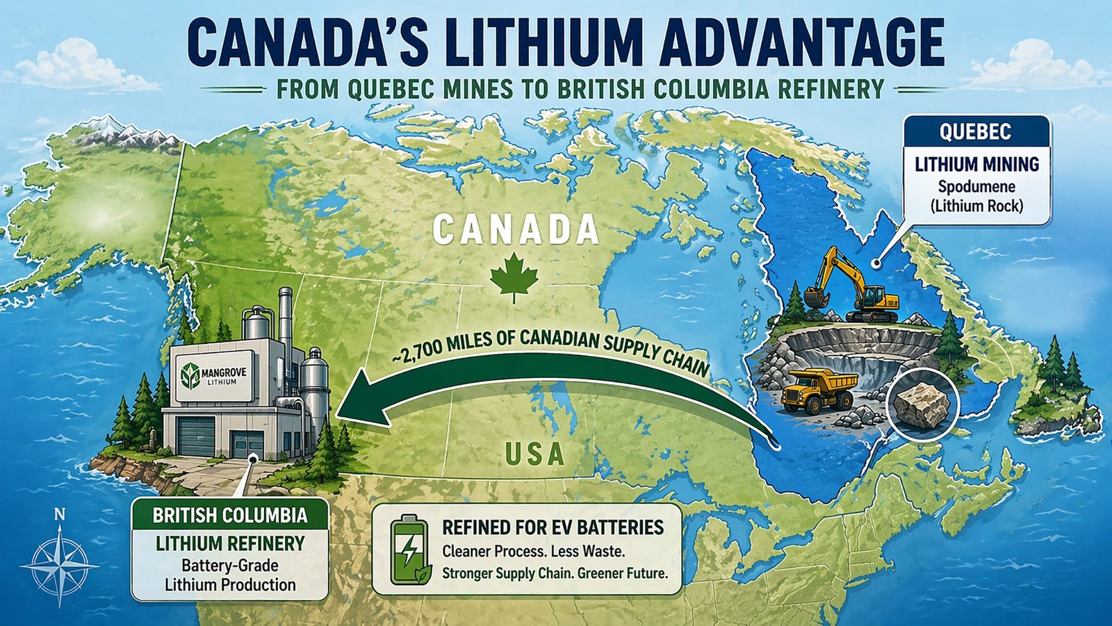 Canada Just Cracked Cleaner Lithium—Can the U.S. Keep Up?